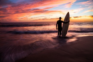 ANYE-Santa-Barbara-CA-ocean-surfer-sunset-wave